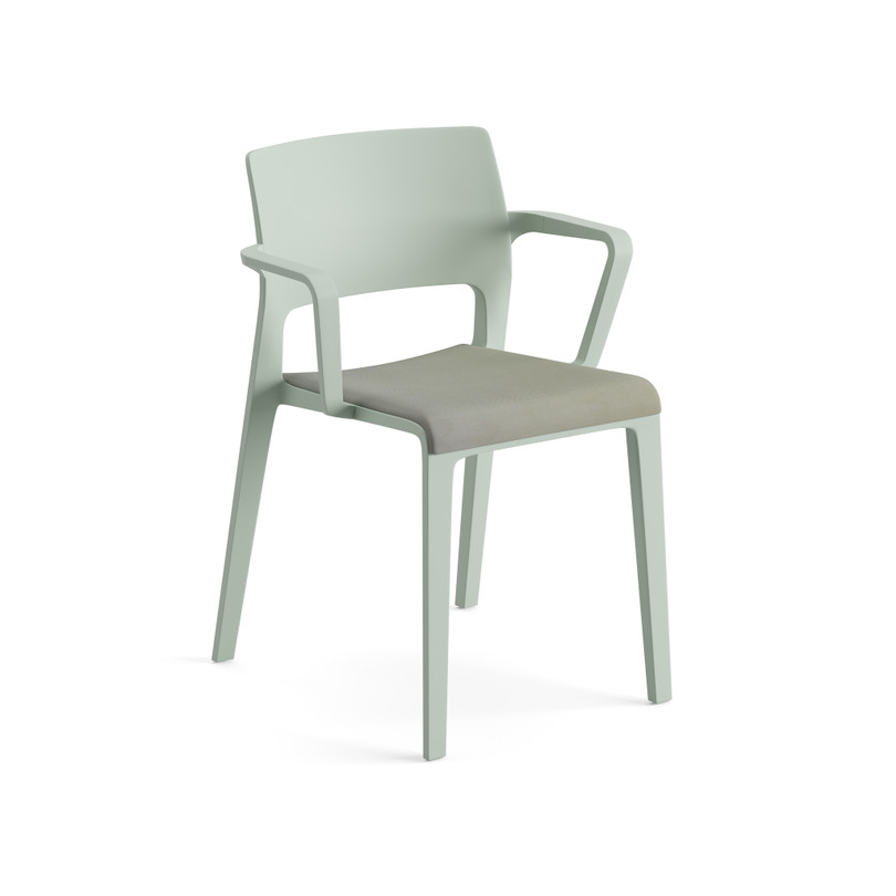 Juno 02 4 Leg Chair with Armrests with Back | Arper